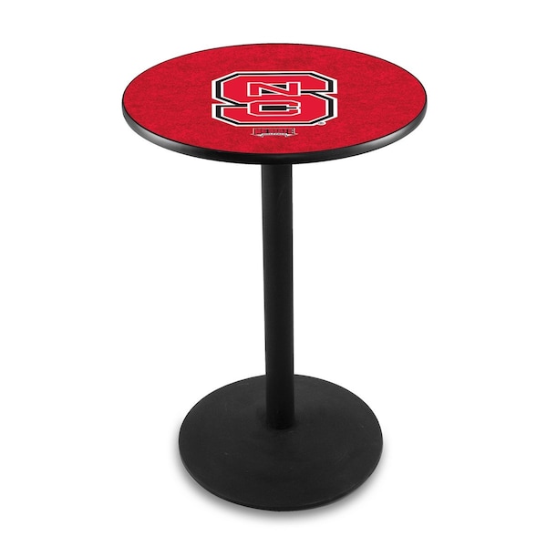 42" Blk Wrinkle North Carolina State Pub Table